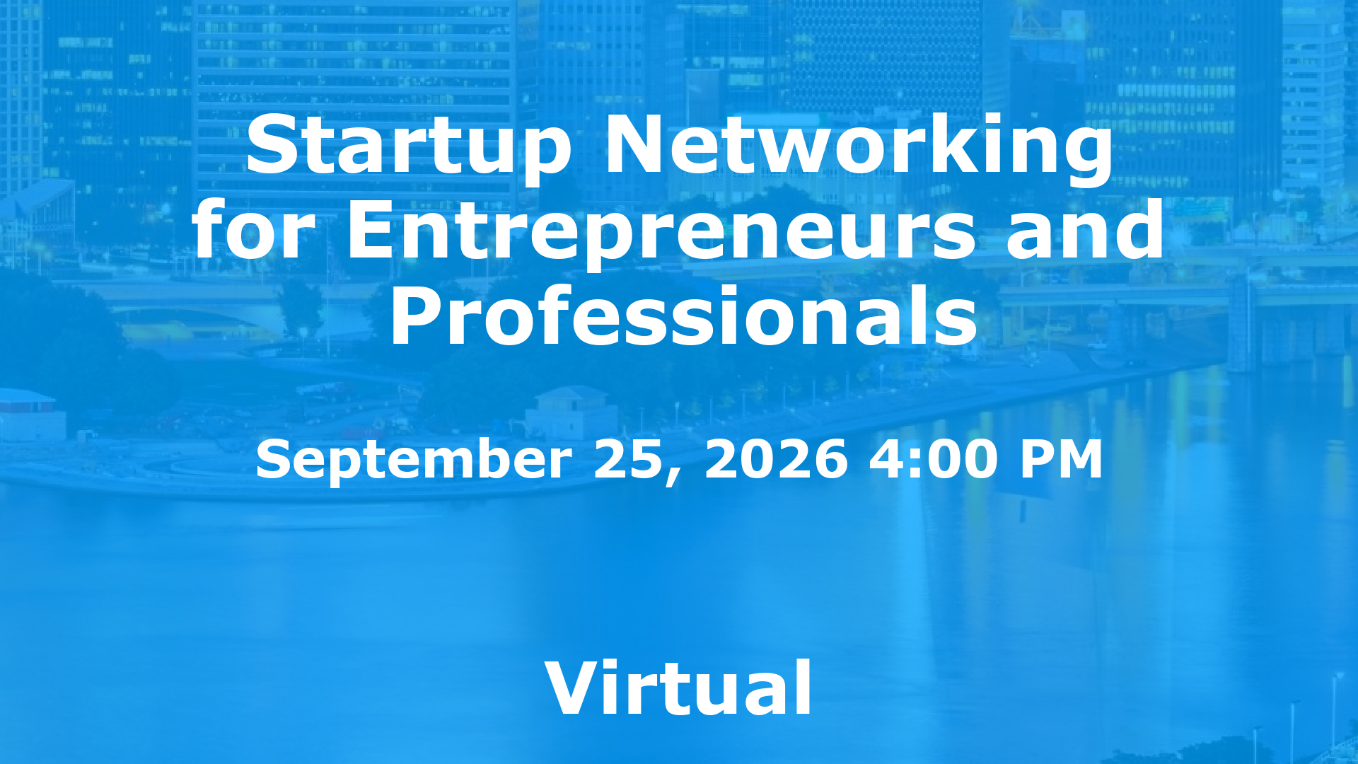 Startup Networking for Entrepreneurs and Professionals event image